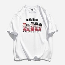 PEARL PANDA 빅사이즈 슬램덩크 날염 반팔 티셔츠