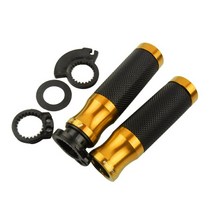 오토바이 바이크 용품 범용 7/8 393922MM CNC 고무 젤 핸들 바 그립 베스파 스쿠터 LT LX GT GTS GTV 300 250 125 200 Sprint 150, Gold