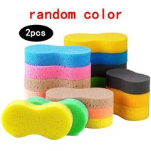 1+1 세차스펀지 자동차 세척 스폰지 대형 벌집 8 모양의 고밀도 블록 청소 왁싱 도구 124pcs, 2pcs
