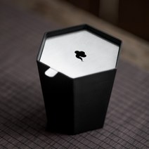 육각 다도 용품 차 찌꺼기 통 티 퇴수기, A, 1개