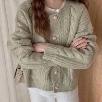 코코블랑 카리나 진주버튼가디건