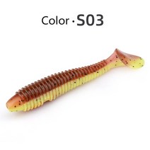 메러디스 스윙 임팩트 지방 낚시 미끼 75mm 85mm 180mm 패들 테일 미끼 wobbler 낚시 soft lure for bass 실리콘 미끼, 180mm 1개, S03