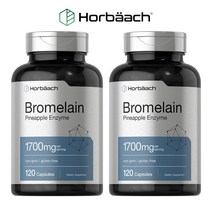 호바흐 브로멜라인 파인애플효소 1700mg 120정 x 2개, 2팩