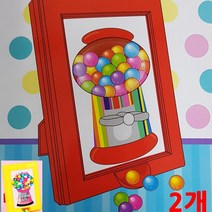두바이_미니샵_액자형 검롤머신 2개 캔디뽑기놀이 젤리 사탕 기계 뽑기++mingpin*, #합리적선택++