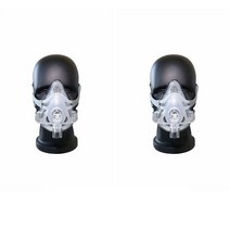스마트 코골이 방지 양압기BMC F1A CPAP 자동 헤드 기어 클립이 있는 풀 페이스 마스크 BiPAP 기계 코골이, 02 2pcs F1A_03 L