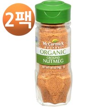 맥코믹 고멧 오가닉 그라운드 넛메그 1.81oz, 2팩