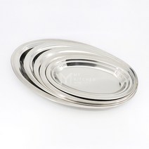 스텐 타원접시(유광), 1color