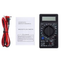 Vaster-DT830B LCD 멀티 미터 디지털 전압계 전류계 옴 멀티 미터 테스터 멀티 측정 휴대용 디지털 멀티미, 02 Black