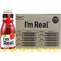 풀무원 아임리얼 스토로베리 190mL 딸기 주스X 12입 멀티팩 1박스