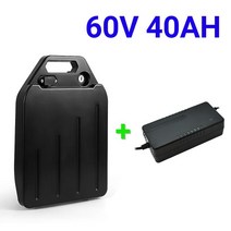 2발킥보드 Citycoco전기 자동차 리튬 배터리 방수 18650 20ah 두 바퀴 접이식 전기 스쿠터 자전거, 03 A-60V 40AH charge, 03 A-60V 40AH charge