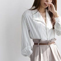 바이제이가먼트 스트라이프 루즈핏 flannel 셔츠