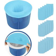 수영장여과기 10-100pcs 풀 스키머 양말 풀 청소 재사용 가능한 보호기 필터 바구니에 대한 나일론 메쉬 스키머 수영장 액세서리, 10개, 푸른, 02 Blue_01 10Pcs