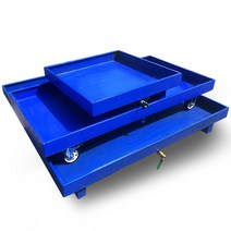 드럼통 팔레트 오일 폐유 수거 대차 누설 트레이 다이, 바퀴형 누수 방지 팔레트-XL