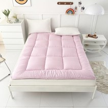 간이침대 야침 접이식 사무실 캠핑 이케아 보다 싼 간의 침대 두꺼운 접이식 다다미 매트, 100x200cm, 분홍색