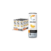 CELSIUS 셀시어스 스파클링 오랜지 에너지 드링크 355ml 12캔, 1개