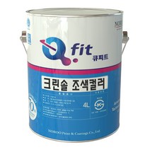 노루페인트 아크릴 외부용 수성페인트 큐피트 크린솔 4L 무광, 그레이4