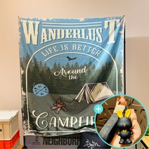 전세집중문 꾸미기 150cm 홈 캠핑 캐노피 피크닉 배경 천 현관가림막, 캠핑분위기E