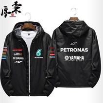 PETRONAS 야마하 바이크자켓 라이더자켓 바람막이, 블랙 1