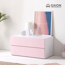 가이온 로즈 2단 800 티비다이 거실장, 화이트핑크