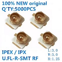지상파 TV안테나 공중파 실외용 수신기 캠핑 차박 고품질 UFL 시트 IPEX / IPX 커넥터 U.FL R SMT RF 동축 안테나 20279 001E 5000 개, 5000 Pieces
