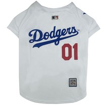Pets First MLB 휴스턴 로스 빈티지 스로우백 저지 개 및 고양이용 엑스 스몰. - 최고의 애완동물 저지 팀 색상 원 사이즈 (AST-4000-XS), Los Angeles Dodgers