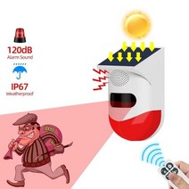 태양광센서등 투광기 led투광기 외등야외 태양열 전원 적외선 모션 센서 감지기 사운드 사이렌 스트로브, 02 CT80R