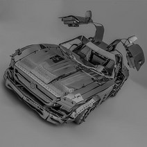 입체퍼즐 3D퍼즐 혼자놀기 나비 날개 스포츠카 금속 3D 조립 모델 DIY 장난감, 01 car, 한개옵션1