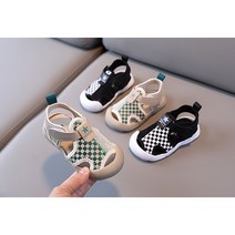 베이비 샌들 여름 메쉬 베이비 워킹화 가방 끝 아동 샌들