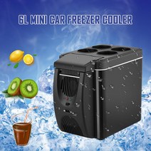 여름캠핑 6L 12V 미니 자동차 냉동고 쿨러 워머 전기 냉장고 휴대용 아이스 박스 홈 여행 사무실 냉장고, CHINA