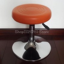 리프팅 의자 회전 바 의자 프런트 데스크 의자 아름다운 작은 원형 의자 금전 등록기 실험실 이발 네일 작업 의자, 38.5x54cm    3