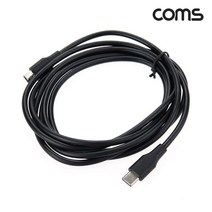 USB 3.1(Type C)GEN1 C to C 고속충전 케이블 2m Blac, 5개
