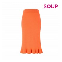 [숲(SOUP)] 프릴 헴 펜슬 스커트(SVBKS80)