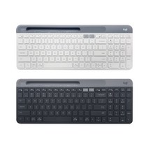 로지텍 K580 블루투스 키보드 영문자판 벌크, 시크블랙 (영문자판)