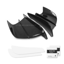 바이크 오토바이 부품 혼다 공기 역학 Winglets 다이나믹 윙 CBR1000RR CBR600RR CBR650R CBR650F CBR500R CBR300R CBR125R RC21, [02] Black