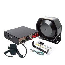 경찰 사이렌 스피커 자동차 Pa 시스템 Safego Dc12v 200w 9가지 톤 유선 휴대용 마이크 라우드 스피커 비상 사이렌 전자 112912 가성비, CBJ200W Siren Speaker