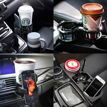 갤로퍼2 컵홀더 컵거치대 송풍구컵홀더 멀티홀더 수납함 사이드포켓 컵고정, 01. 사이드트리플 컵홀더