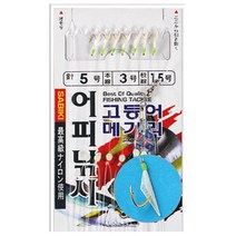 부산가자-백경 어피낚시 고등어 메가리카드 반짝이, 반짝이(BK347)5-3-1.5
