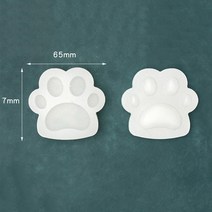 개 발 절단 다이 모델링 금형 야채 가죽 고정 관념 수제 DIY 생산 3D 고양이 장식 장식품, [02] Molding mold 2Pcs