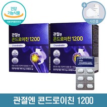 콘드로이친 관절엔 콘드로이친1200 + 씨오케이 마스크 사은품, 60정 x 2박스