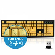 QSENN SEM-DT 큰글씨 Wireless 오피스 무선 키보드