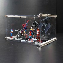 엠블럭스페셜 X4타입 1층X1칸 1칸형(앞/뒤덮개포함) 피규어장식장 건담진열장 레고케이스 피규어진열장 건담장식장 레고보관함 레고장식장 건담케이스 피규어케이스, 02. X4타입1칸 (기본형 검정포인트)