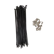 MTB 자전거 전기 또는 전방/후방 휠 변환 키트 12G (직경 2.5mm) E-바이크 스포크 10 개입, 17 200mm, 한개옵션1