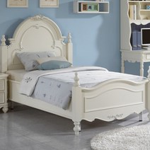 클로라 엔틱 화이트 원목 슈퍼싱글 침대