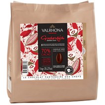 VALRHONA 발로나 다크 초콜릿 Guanaja 과나하 70% 1kg, 상세참조, 수량