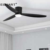 샤오미 선풍기 써큘레이터 모던 플로어 우드 DC 천장 팬 원격 실내 솔리드 LED 조명 가정용 60 인치 디자인, 23.Black with lmap - 60 inch-1