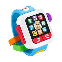 MATTEL Fisher Price 이중 언어 채팅 스마트 워치 [6 개월 ~] [교육 장난감 영어 학습] [BPA 무료], 상품명참조