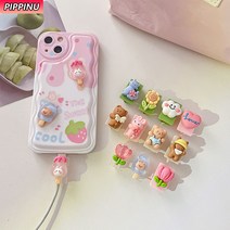 아이폰 케이블 보호캡 귀여운 캐릭터 충전기 바이트, A09, 1개