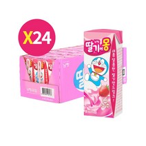 남양 딸기에몽 멸균우유 180ml X 24팩, 상세페이지 참조