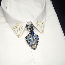 Ogfaour 큐빅 남성용 넥타이 루프타이 천사날개 넥타이악세사리 루프타입 부자재 포인트 천연석 옥스퍼드 앤틱 원석