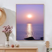아름다운 동해 일출 바다 풍경 보석십자수 diy 새해 소망 소원들어주는 큐빅 비즈 그림, 60x80cm